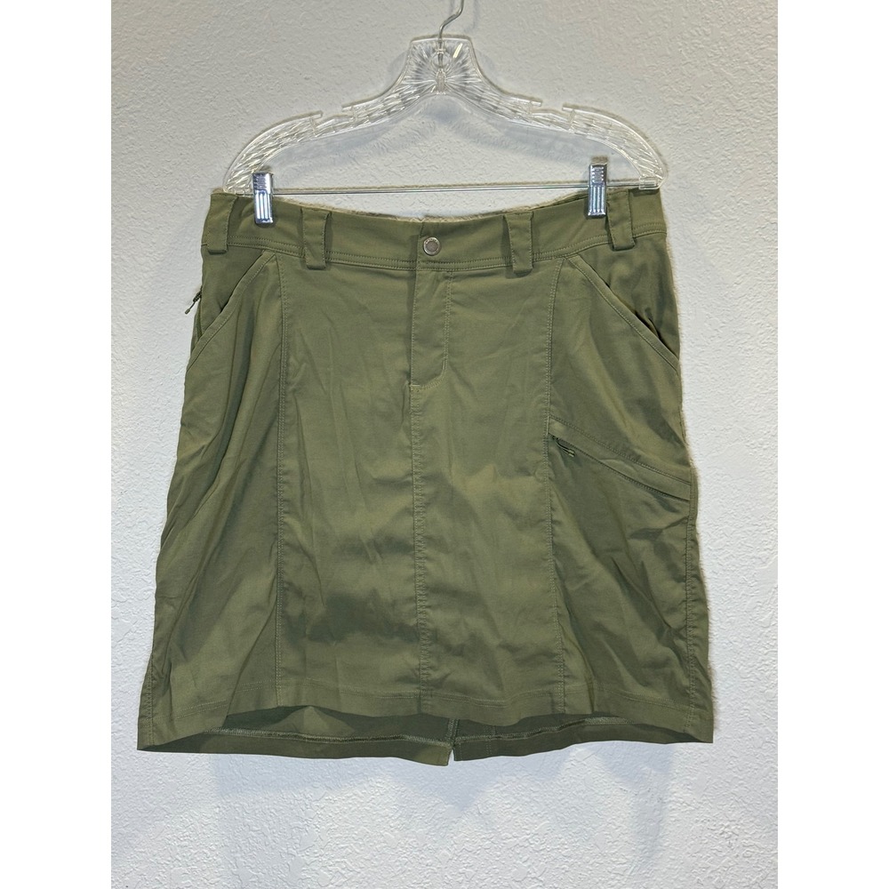 Duluth Trading Co Womens 16 Olive Green Dry on the Fly Skort Hiking Activewear